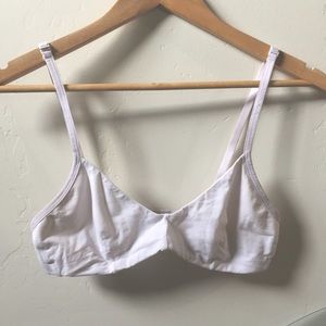 The Everlane Bralette in White